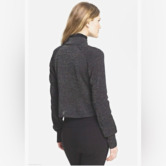 Eileen Fisher Charcoal
Metallic Shimmer Fine
Merino Cropped Sweater
Cardigan - Picture 3 of 12